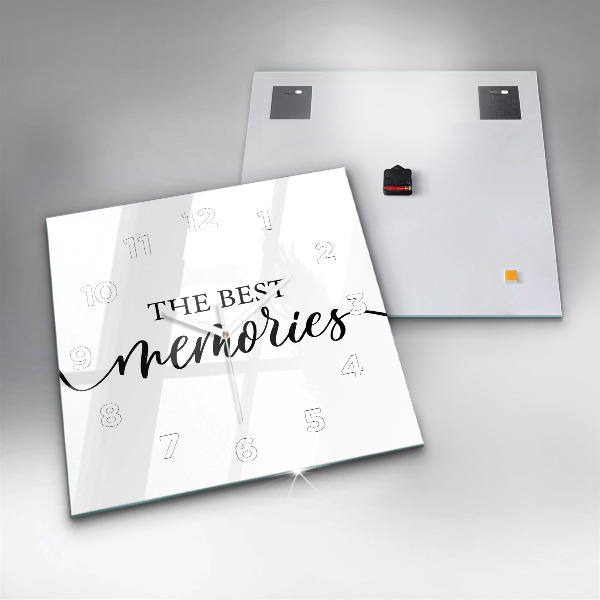 Orologio quadrato L'iscrizione Ricordi