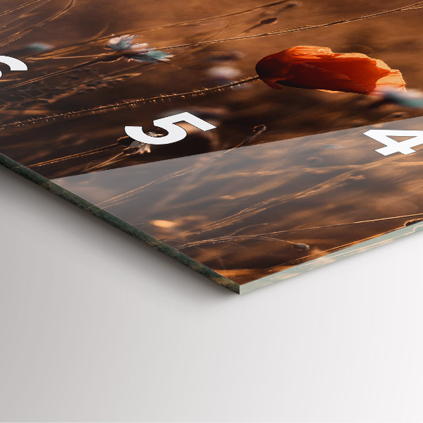 Orologio quadrato Alba sul campo