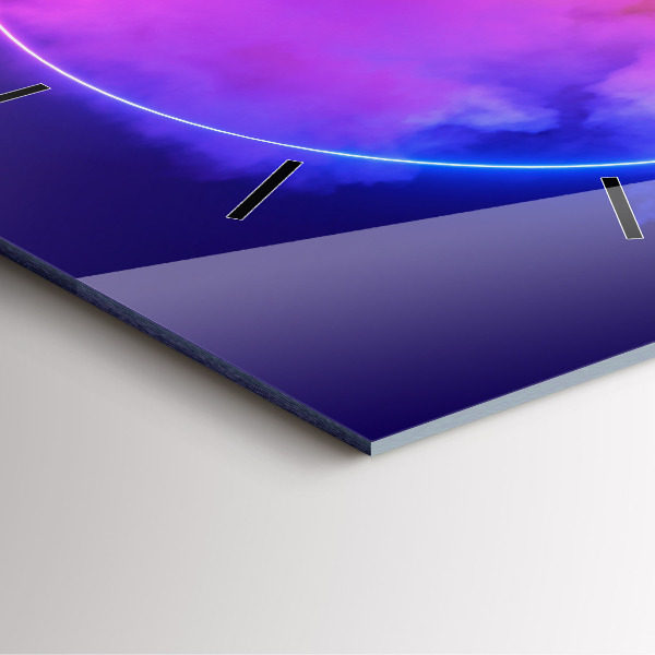 Orologio quadrato Fumo astratto 3D