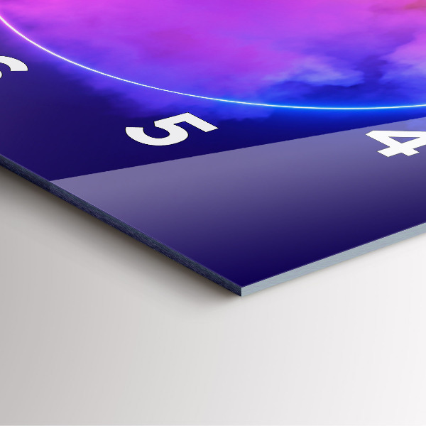 Orologio quadrato Fumo astratto 3D