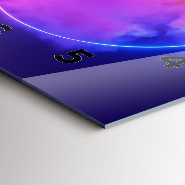 Orologio quadrato Fumo astratto 3D