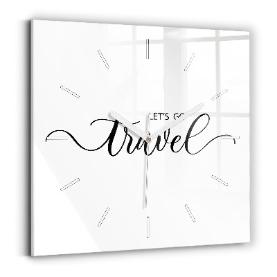 Orologio quadrato L'iscrizione Viaggio