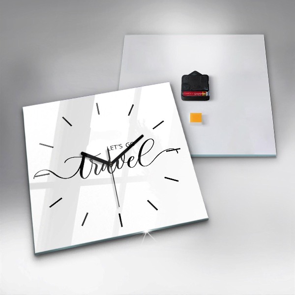 Orologio quadrato L'iscrizione Viaggio