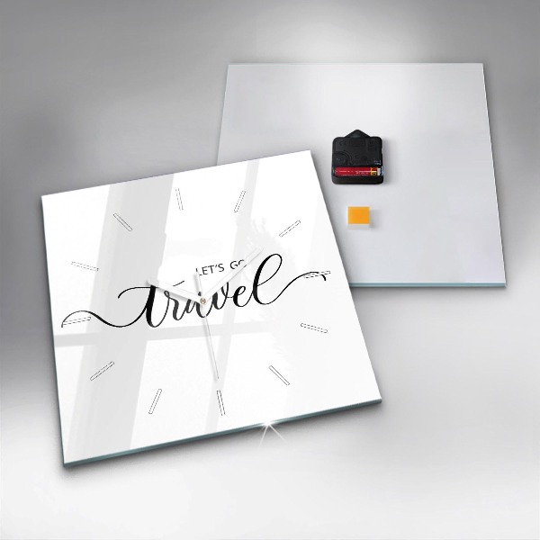 Orologio quadrato L'iscrizione Viaggio