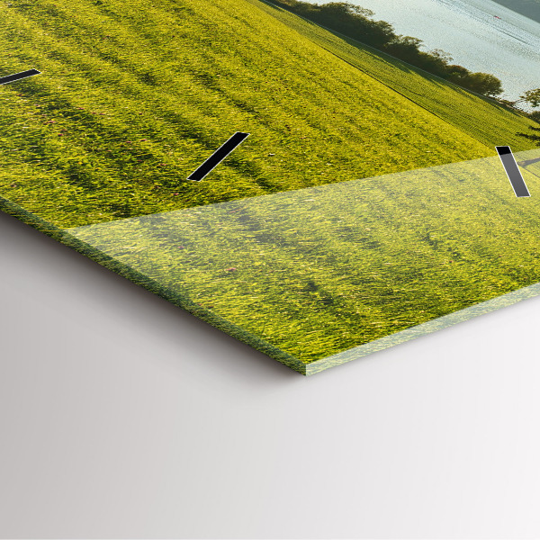 Orologio quadrato Montagne e campi