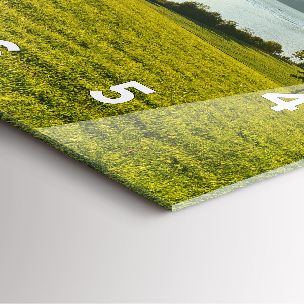 Orologio quadrato Montagne e campi