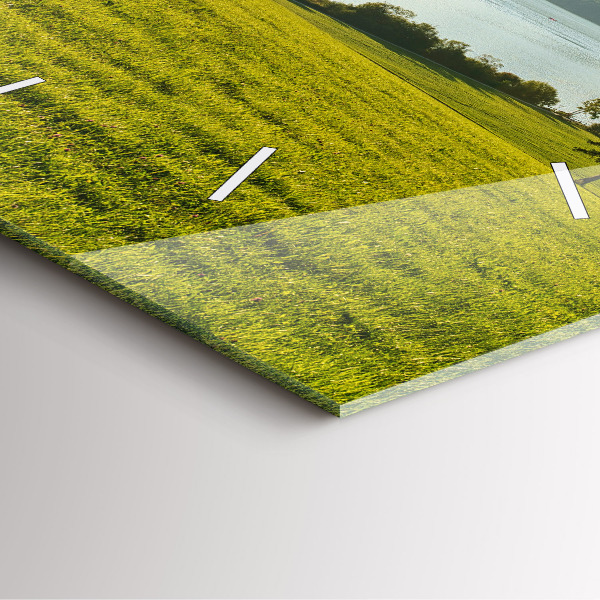 Orologio quadrato Montagne e campi