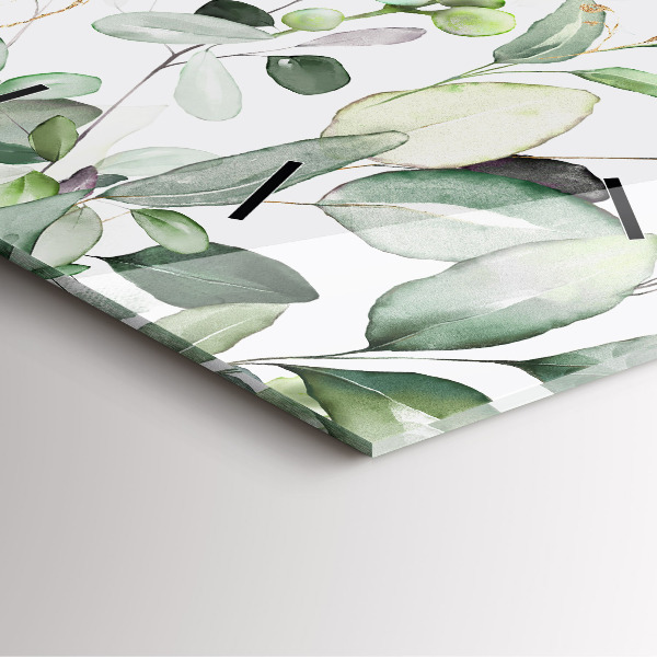 Orologio quadrato Foglie di piante