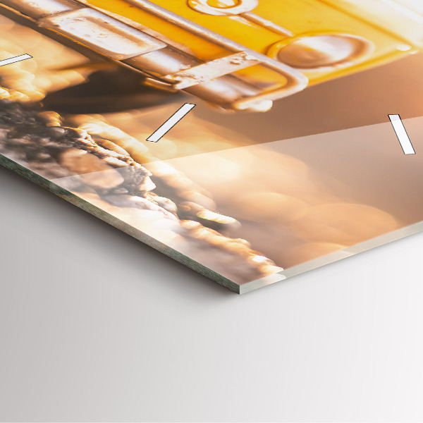 Orologio quadrato in vetro Auto in vacanza