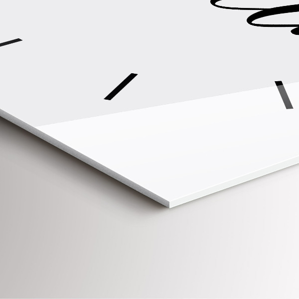 Orologio quadrato in vetro Iscrizione all'avventura