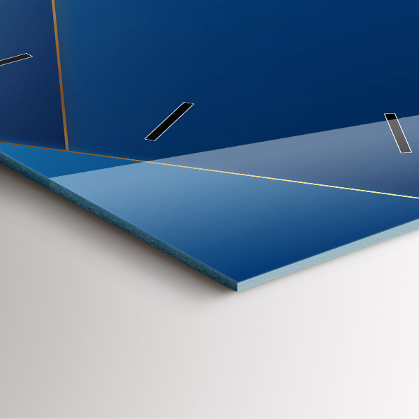 Orologio quadrato in vetro Astrazione decorativa