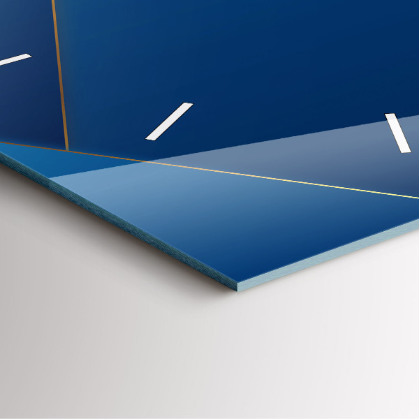 Orologio quadrato in vetro Astrazione decorativa