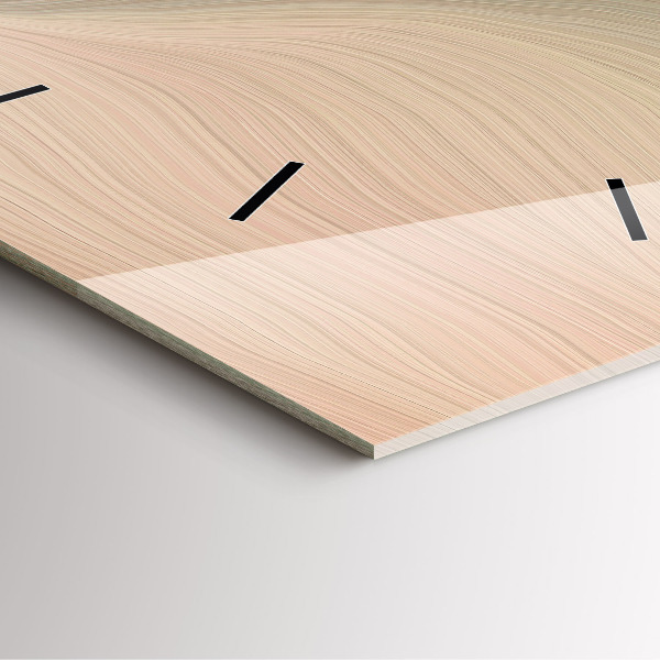 Orologio quadrato in vetro Astrazione delle onde