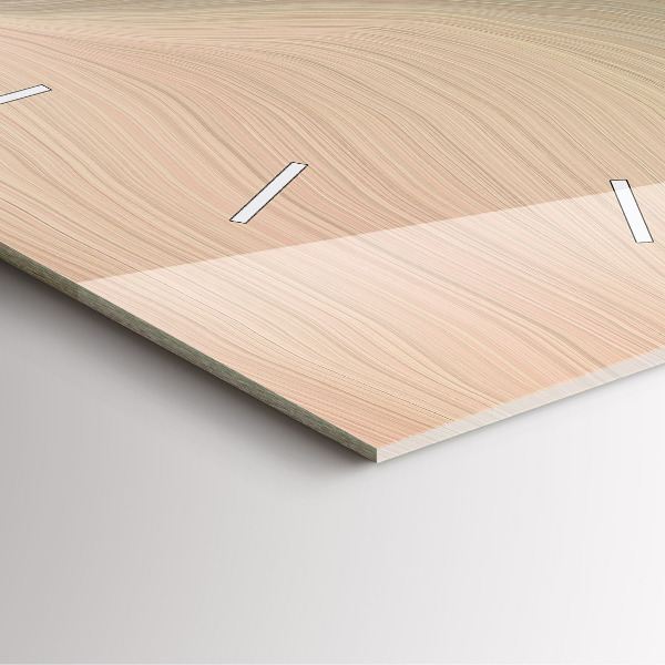 Orologio quadrato in vetro Astrazione delle onde