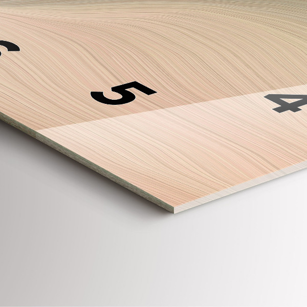 Orologio quadrato in vetro Astrazione delle onde