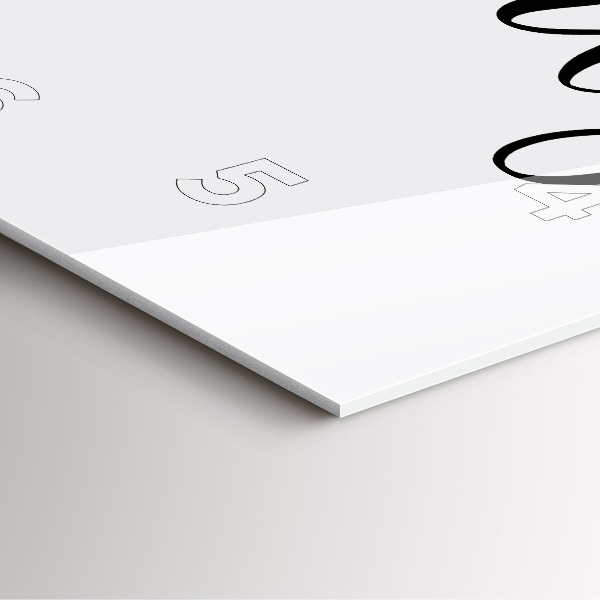 Orologio quadrato in vetro Iscrizione di famiglia e cuore