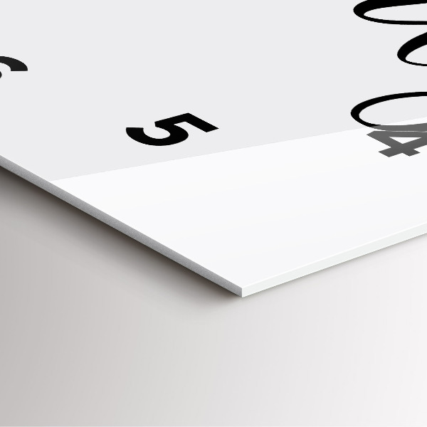 Orologio quadrato in vetro Iscrizione di famiglia e cuore