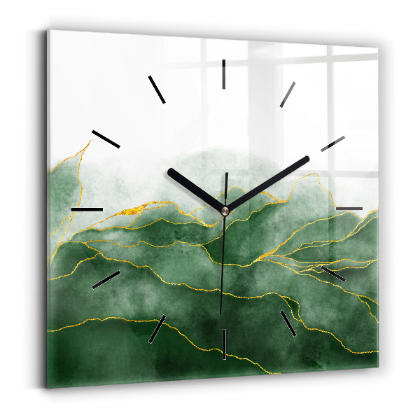Orologio quadrato in vetro L'astrazione lascia