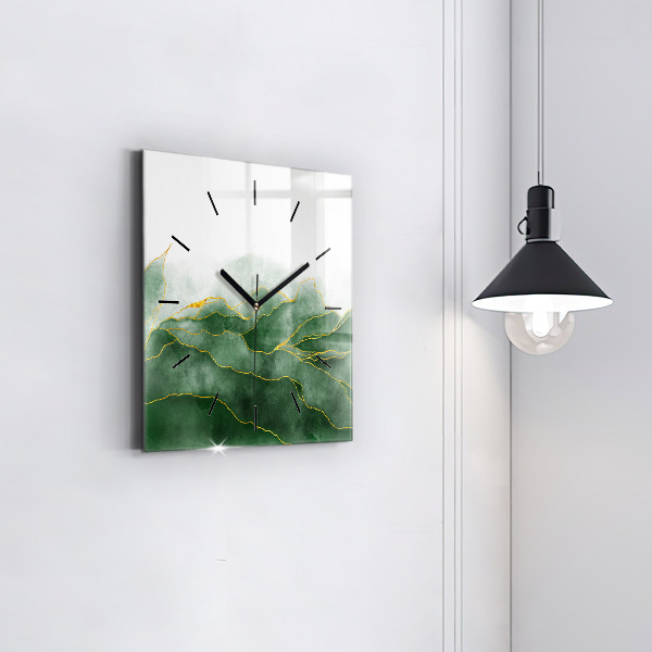 Orologio quadrato in vetro L'astrazione lascia