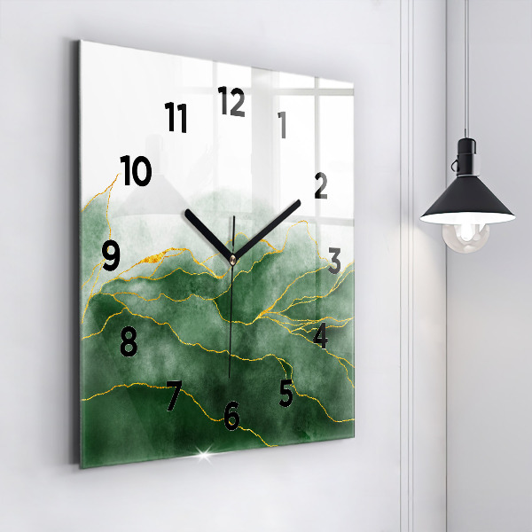 Orologio quadrato in vetro L'astrazione lascia