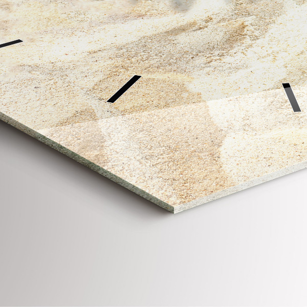 Orologio quadrato in vetro Sabbia ombra palma