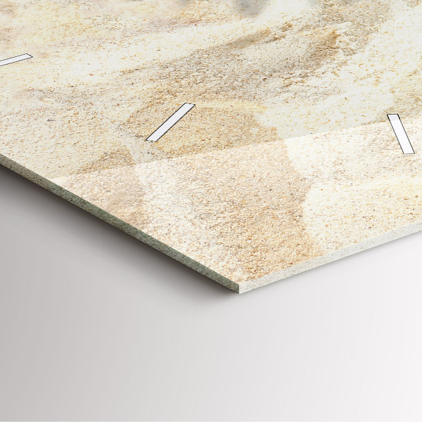 Orologio quadrato in vetro Sabbia ombra palma