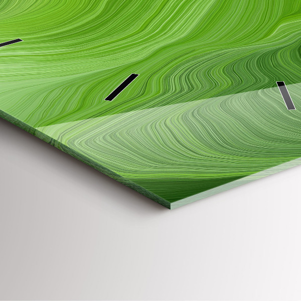 Orologio quadrato in vetro Onde moderne