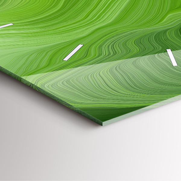 Orologio quadrato in vetro Onde moderne