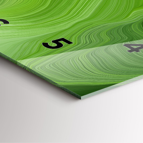 Orologio quadrato in vetro Onde moderne