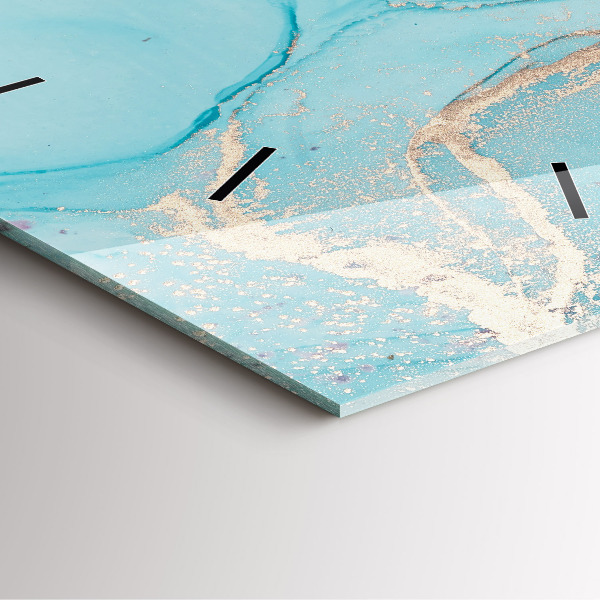 Orologio quadrato in vetro Marmo decorativo