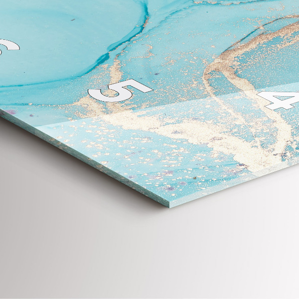 Orologio quadrato in vetro Marmo decorativo