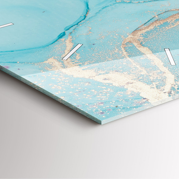 Orologio quadrato in vetro Marmo decorativo