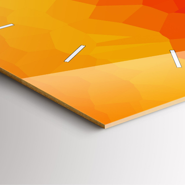 Orologio quadrato in vetro Astrazione colorata