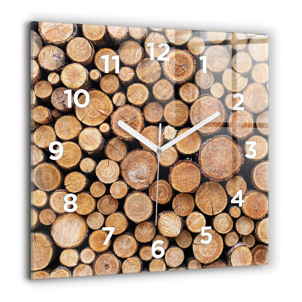 Orologio quadrato in vetro Anelli degli alberi