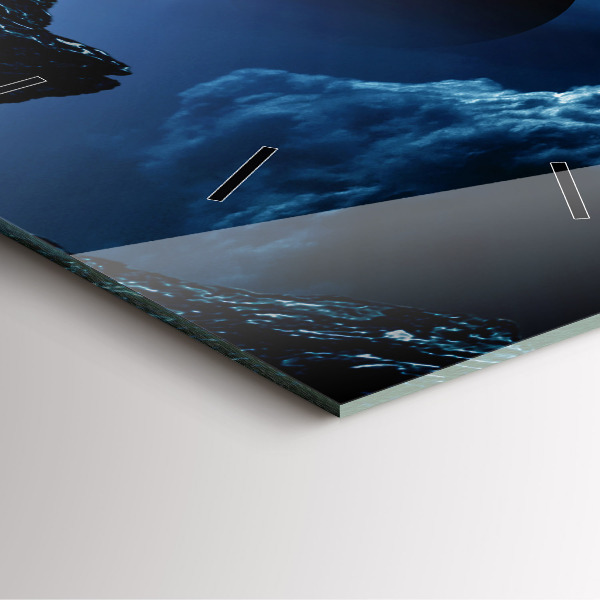 Orologio quadrato in vetro Grande Galassia