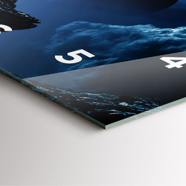 Orologio quadrato in vetro Grande Galassia