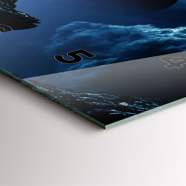 Orologio quadrato in vetro Grande Galassia