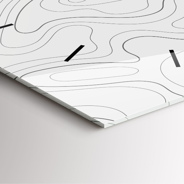 Orologio quadrato in vetro Punti di astrazione