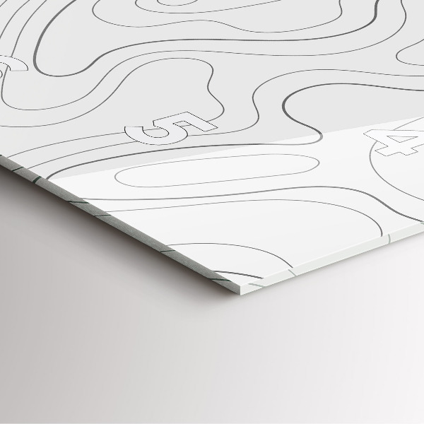 Orologio quadrato in vetro Punti di astrazione