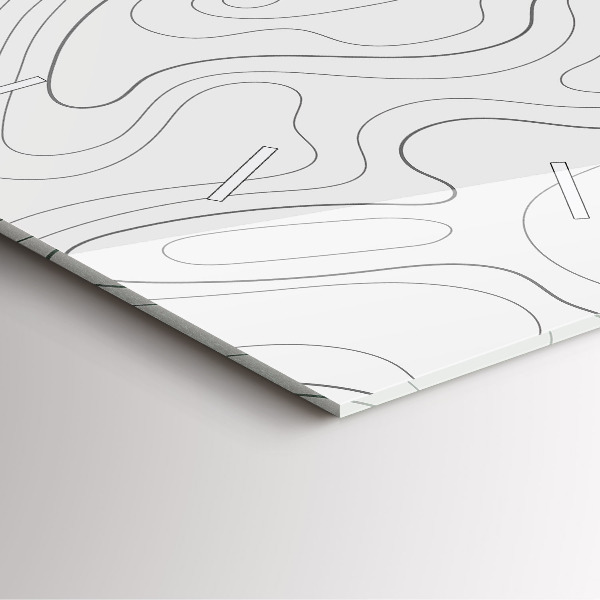 Orologio quadrato in vetro Punti di astrazione