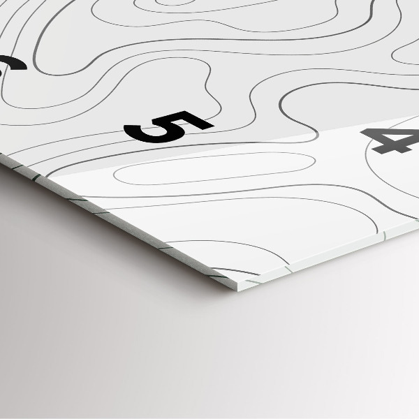 Orologio quadrato in vetro Punti di astrazione