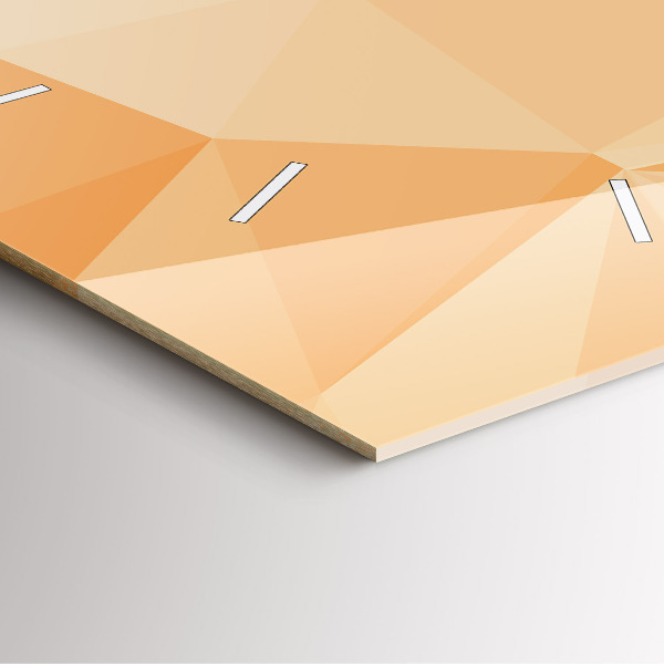 Orologio quadrato in vetro Triangoli di astrazione