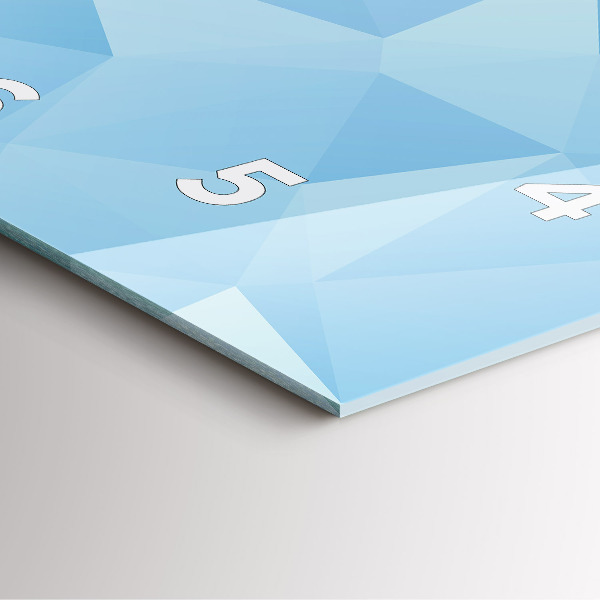 Orologio quadrato in vetro Triangoli astratti