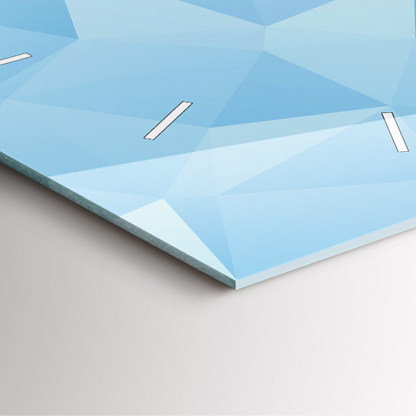 Orologio quadrato in vetro Triangoli astratti