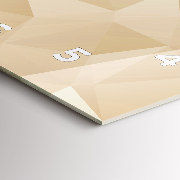 Orologio quadrato in vetro Triangoli astratti