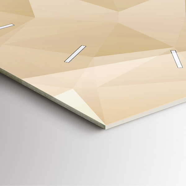 Orologio quadrato in vetro Triangoli astratti