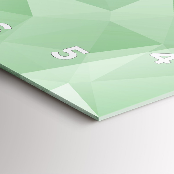 Orologio quadrato in vetro Triangoli astratti