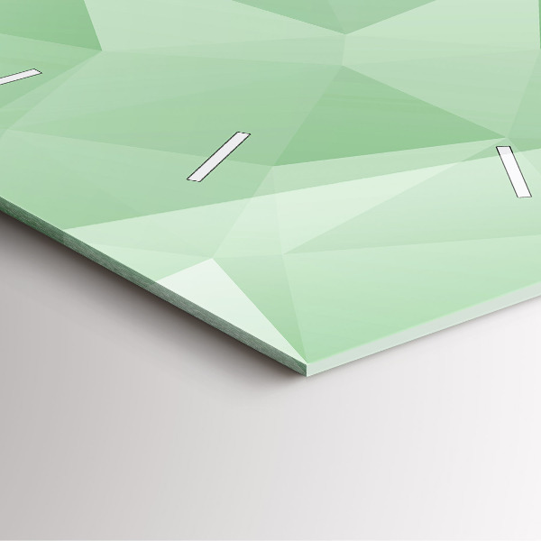 Orologio quadrato in vetro Triangoli astratti