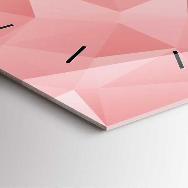 Orologio quadrato in vetro Triangoli astratti