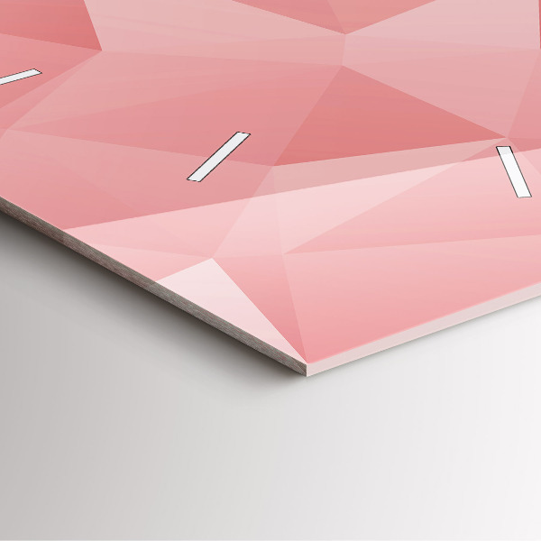 Orologio quadrato in vetro Triangoli astratti